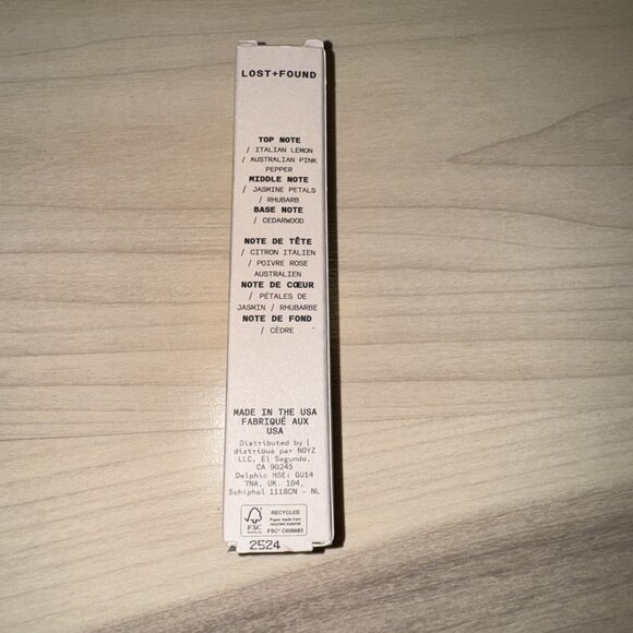 NIB NOYZ Perfume Lost + Found 15 ml Citrus Woody - Picture 5 of 7